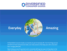 Tablet Screenshot of diversifiedcpg.com